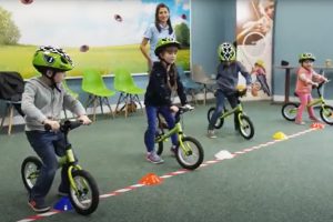 Children on Balanceability bikes